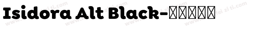 Isidora Alt Black字体转换